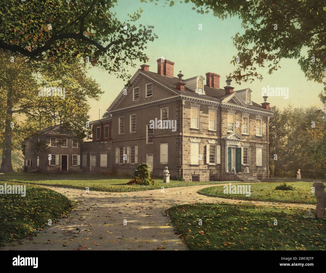Cliveden, the Chew Mansion, Germantown, Philadelphia, Pennsylvania 1898. Stock Photo