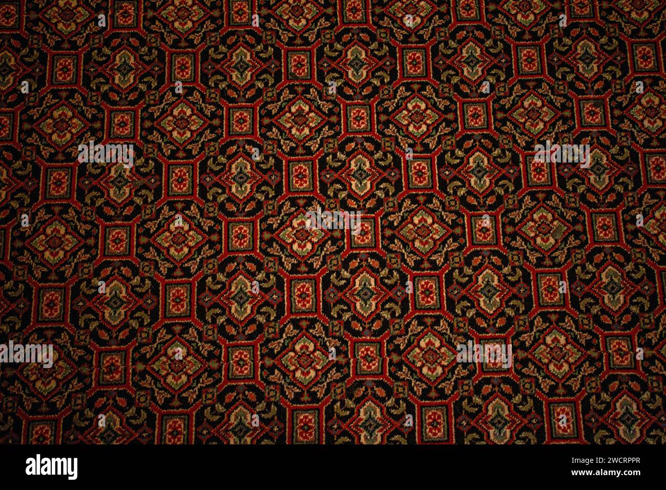 A section of a classic English pub carpet in United Kingdom Stock Photo