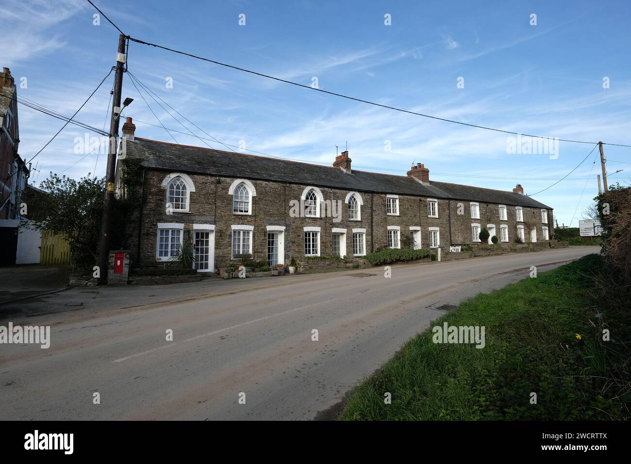 Padstow is a civil parish and fishing port on the north coast of Cornwall Stock Photo