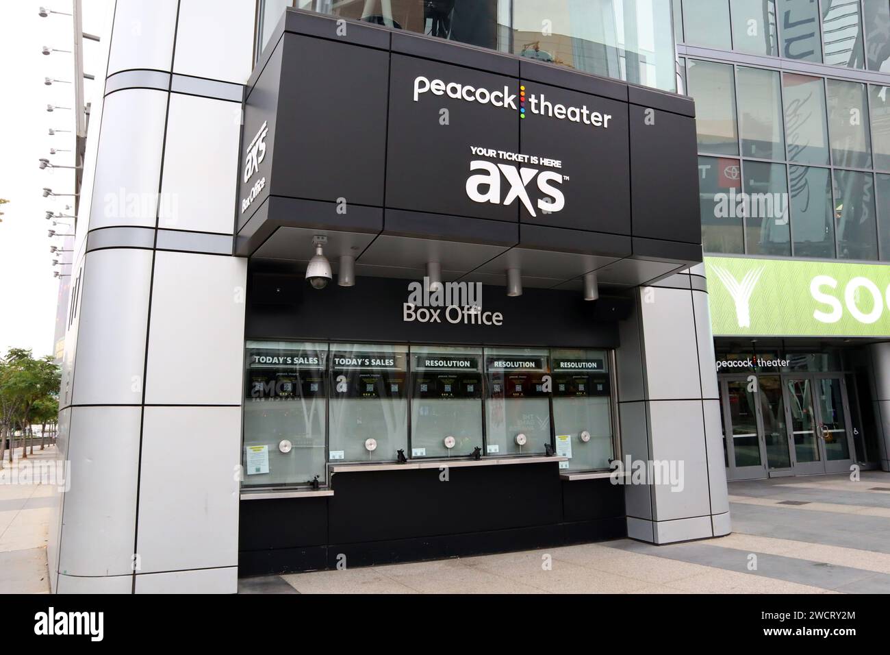 Los Angeles, California: Peacock Theater (formerly Nokia Theatre and Microsoft Theater) is a music and theater venue in downtown Los Angeles Stock Photo