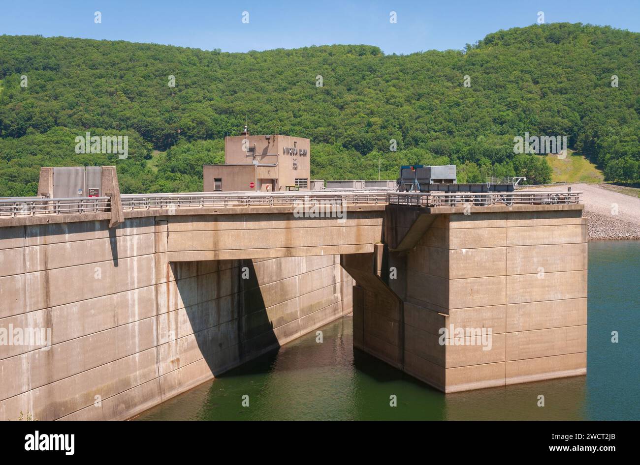 Kinzua Dam at Allegheny National Forest in Pennsylvania, USA Stock Photo