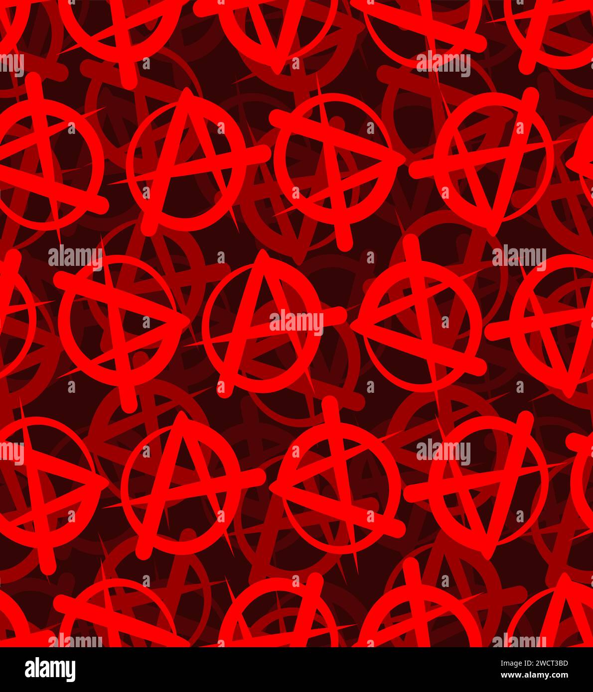 Anarchy Pattern Yellow Political protest graffiti Stock Vector Images - Alamy