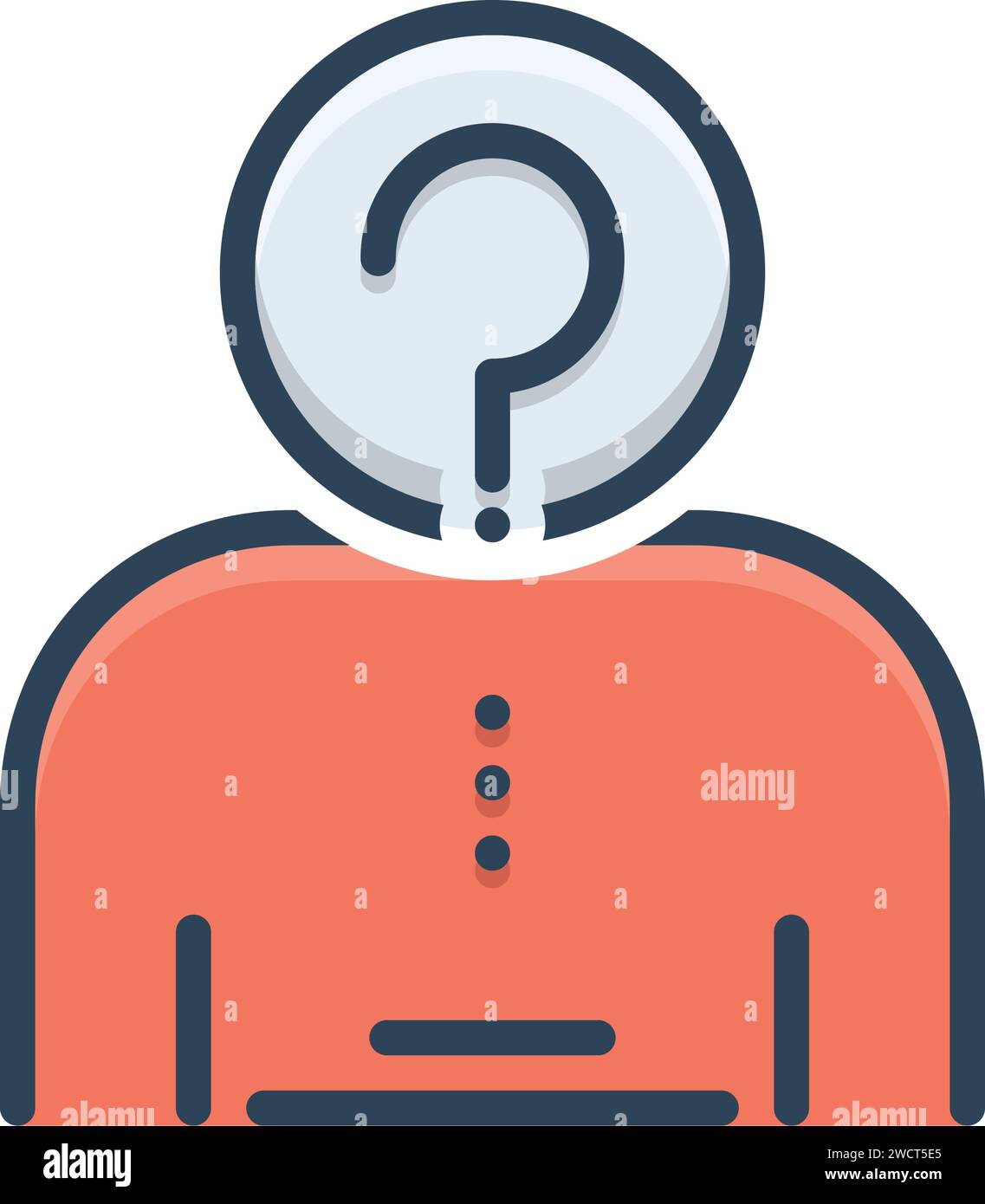 Icon for anonymity,unknown Stock Vector