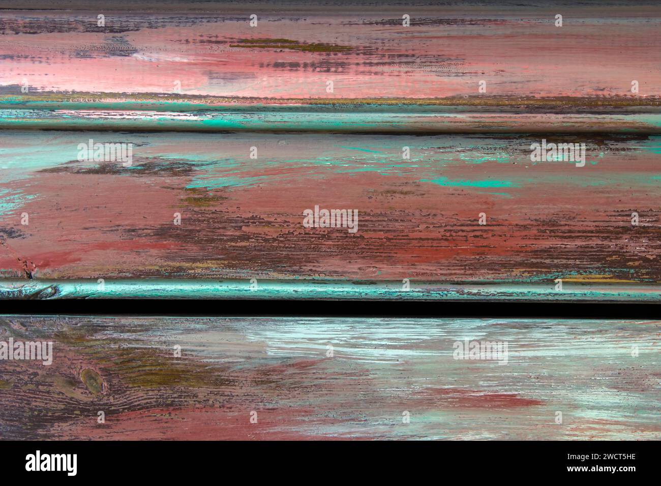 painted wood - abstract colorful background Stock Photo