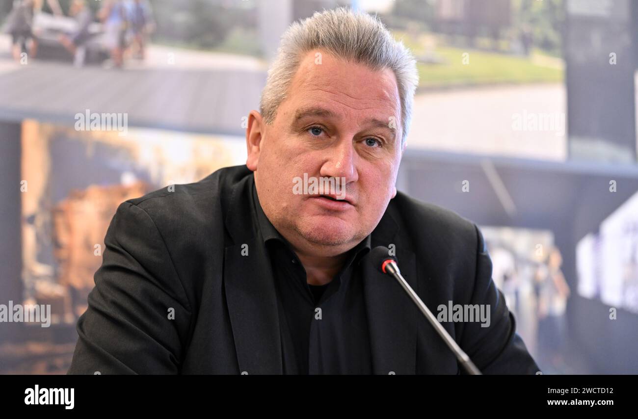 Nordhausen, Germany. 17th Jan, 2024. JensChristian Wagner, Director of
