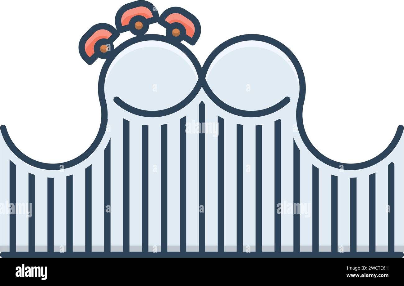 Icon for roller coaster,roller Stock Vector