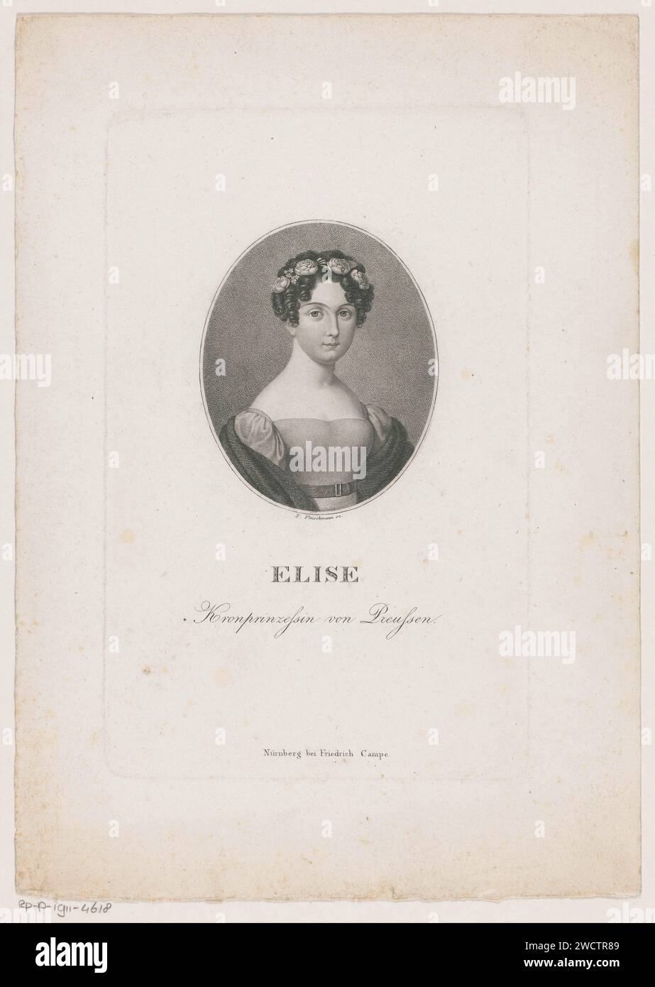 PortraT van Elisabeth Ludovika, Friedrich Fleischmann, 1801 1834