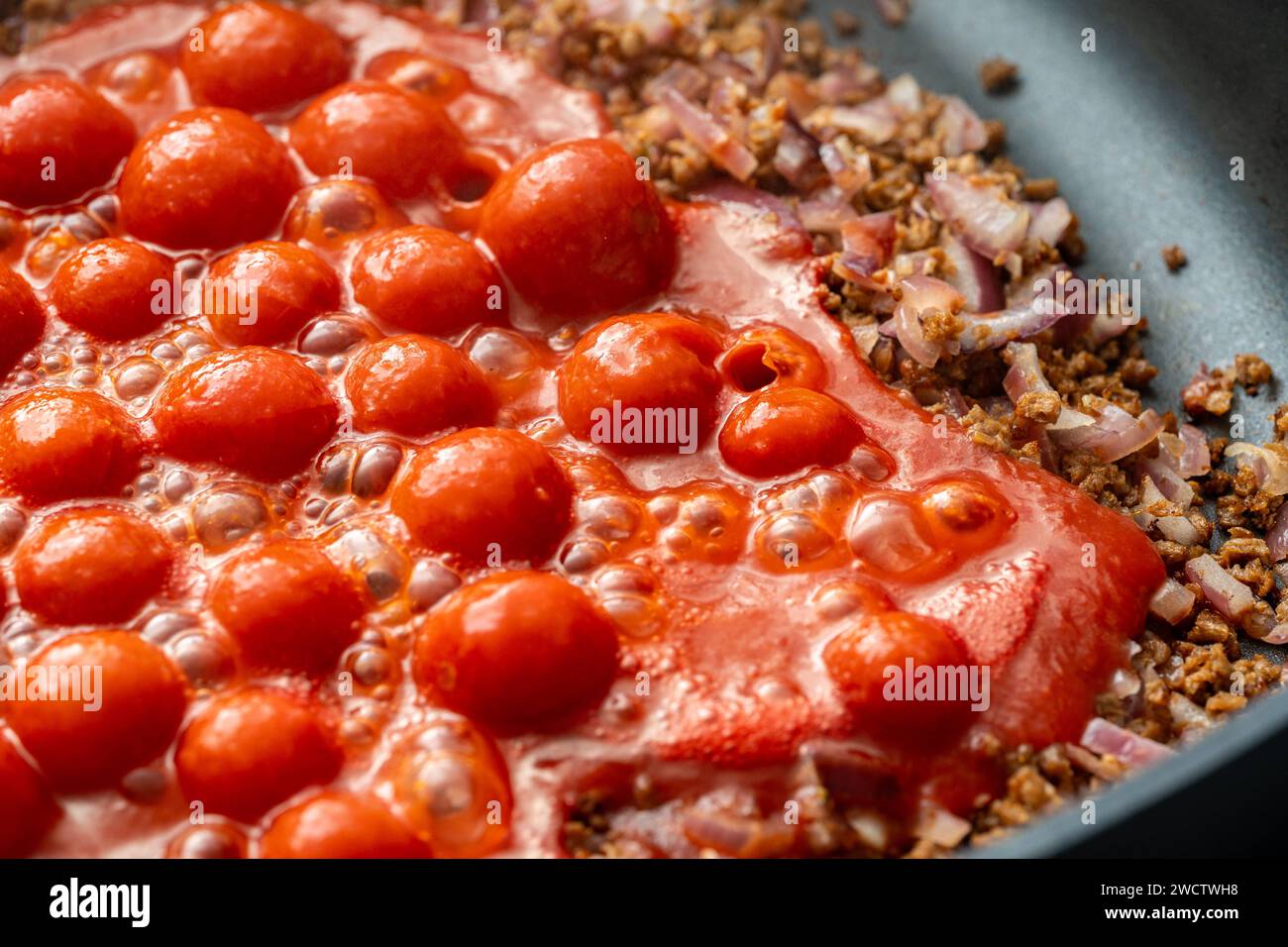 Augsburg, Bavaria, Germany - January 13, 2024: Cherry tomatoes cooked ...
