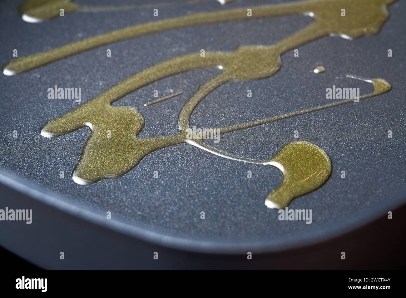 Augsburg, Bavaria, Germany January 13, 2024 Cooking oil in a frying