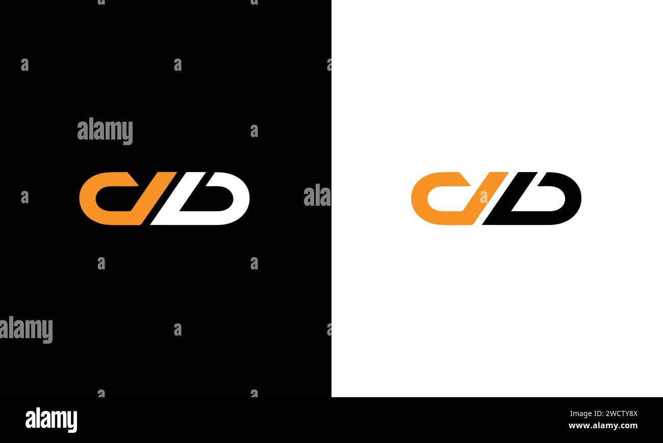 Creative modern letter DD logo design, Minimalist D DD initial based vector icon. Stock Vector