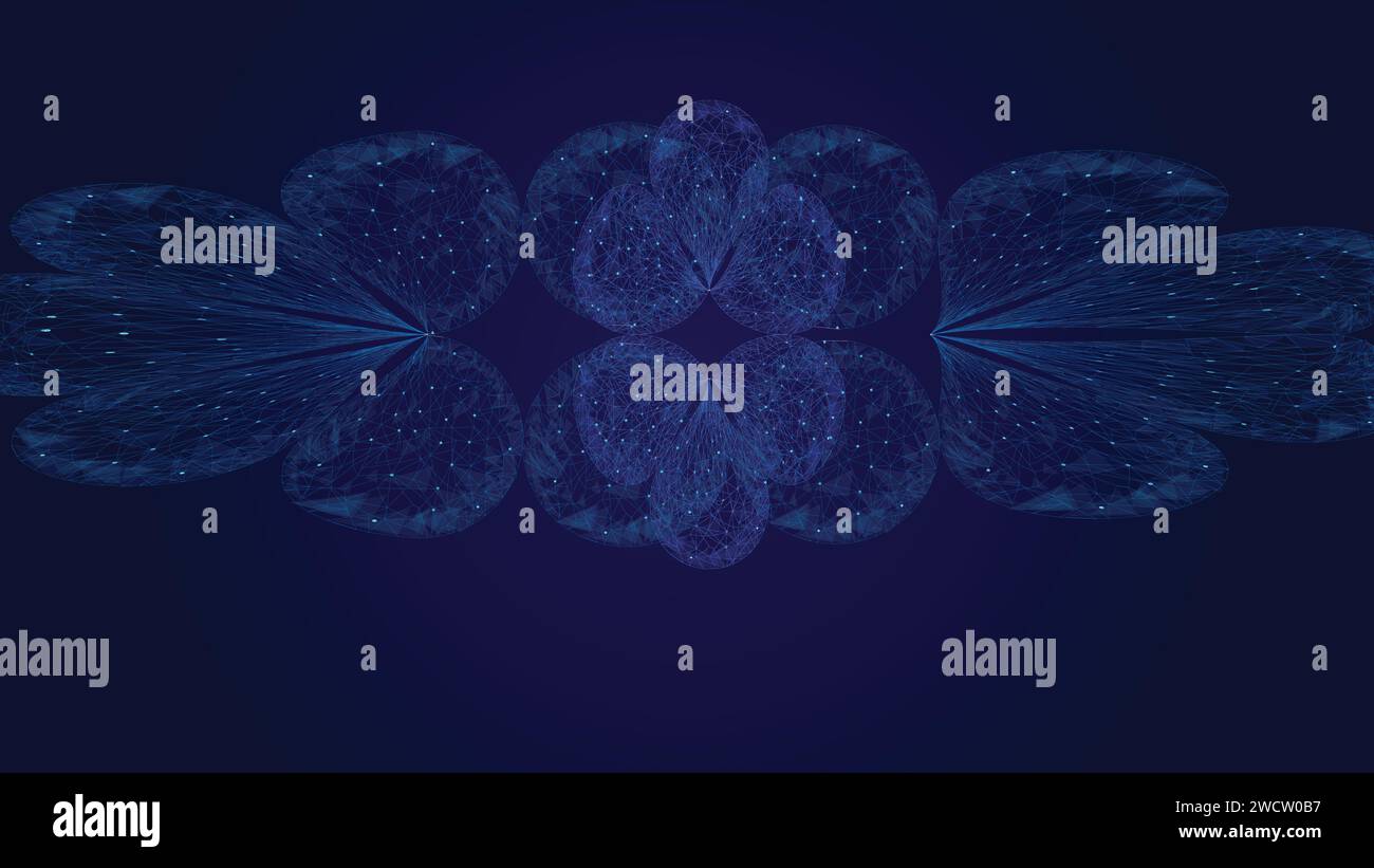 abstract futuristic dark background for network connection, computer, and communication technology. vector illustration. Stock Vector
