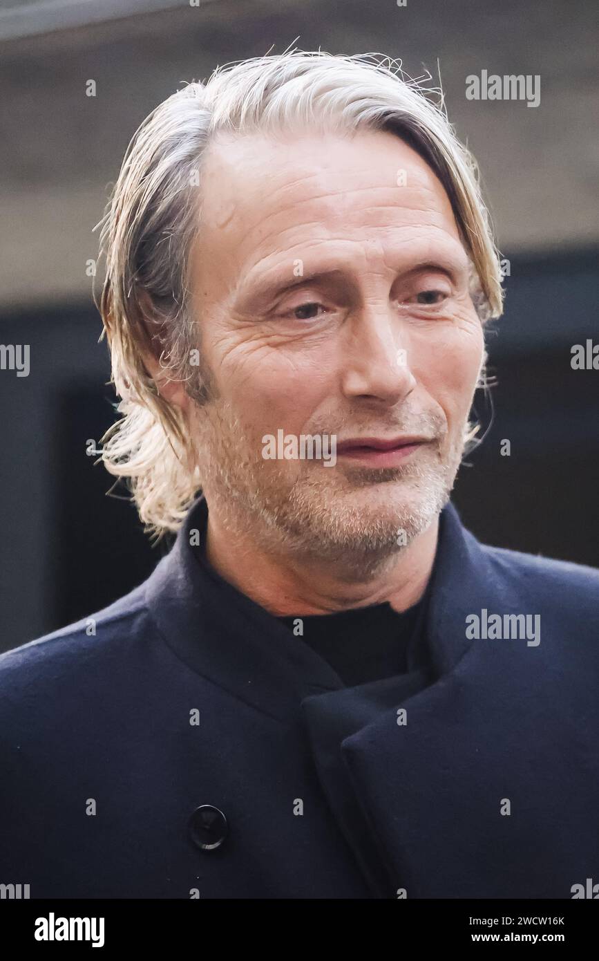 Milan, Italy. 15th Jan, 2025. Mads Mikkelsen is attending the Milan