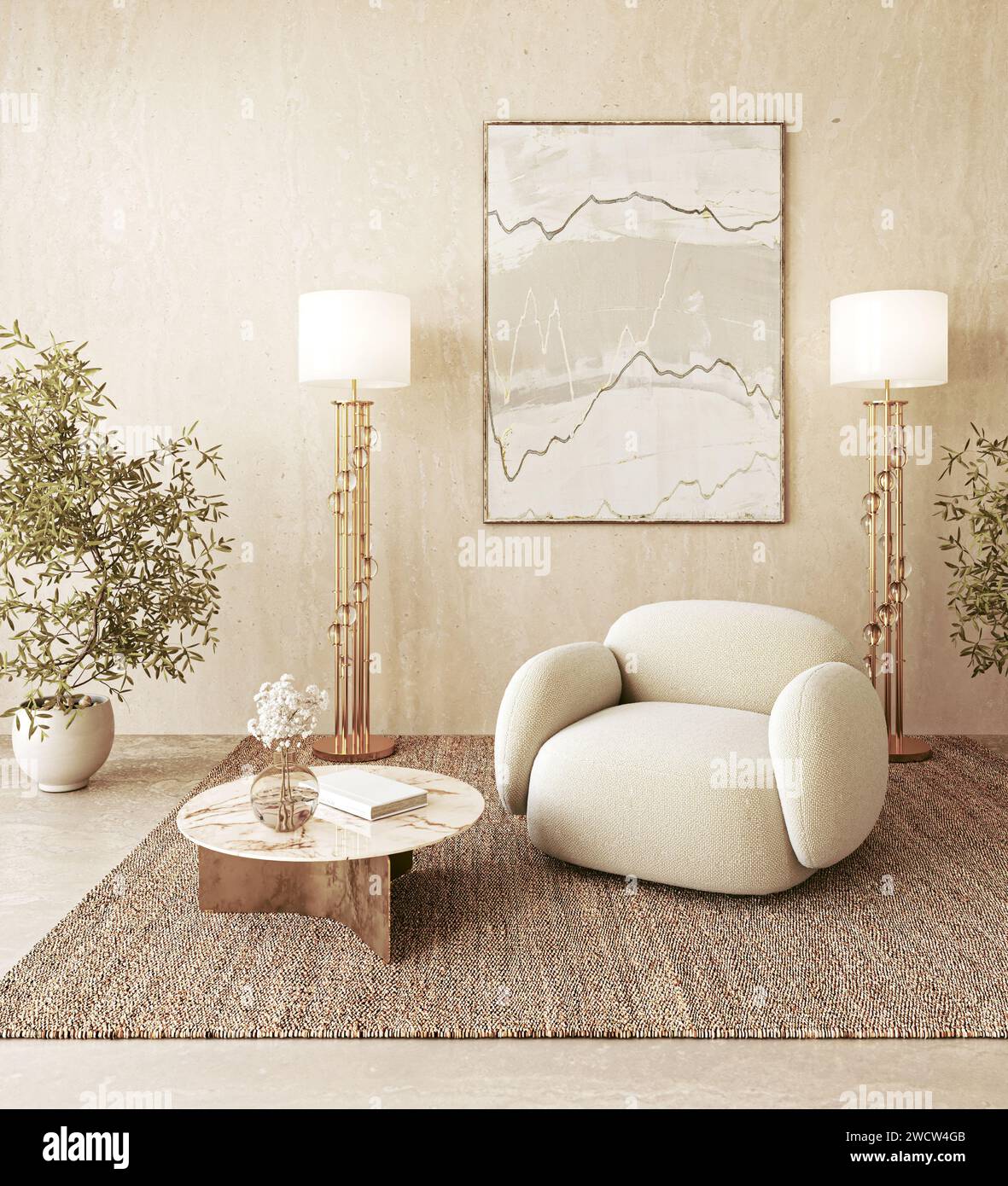 Brass floor lamps hires stock photography and images Alamy