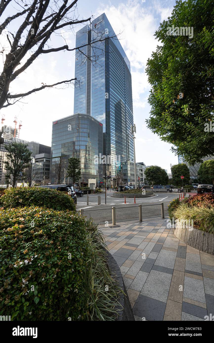 Tokyo, Japan, January 2024. External view of the Tokyo Midtown Yaesu