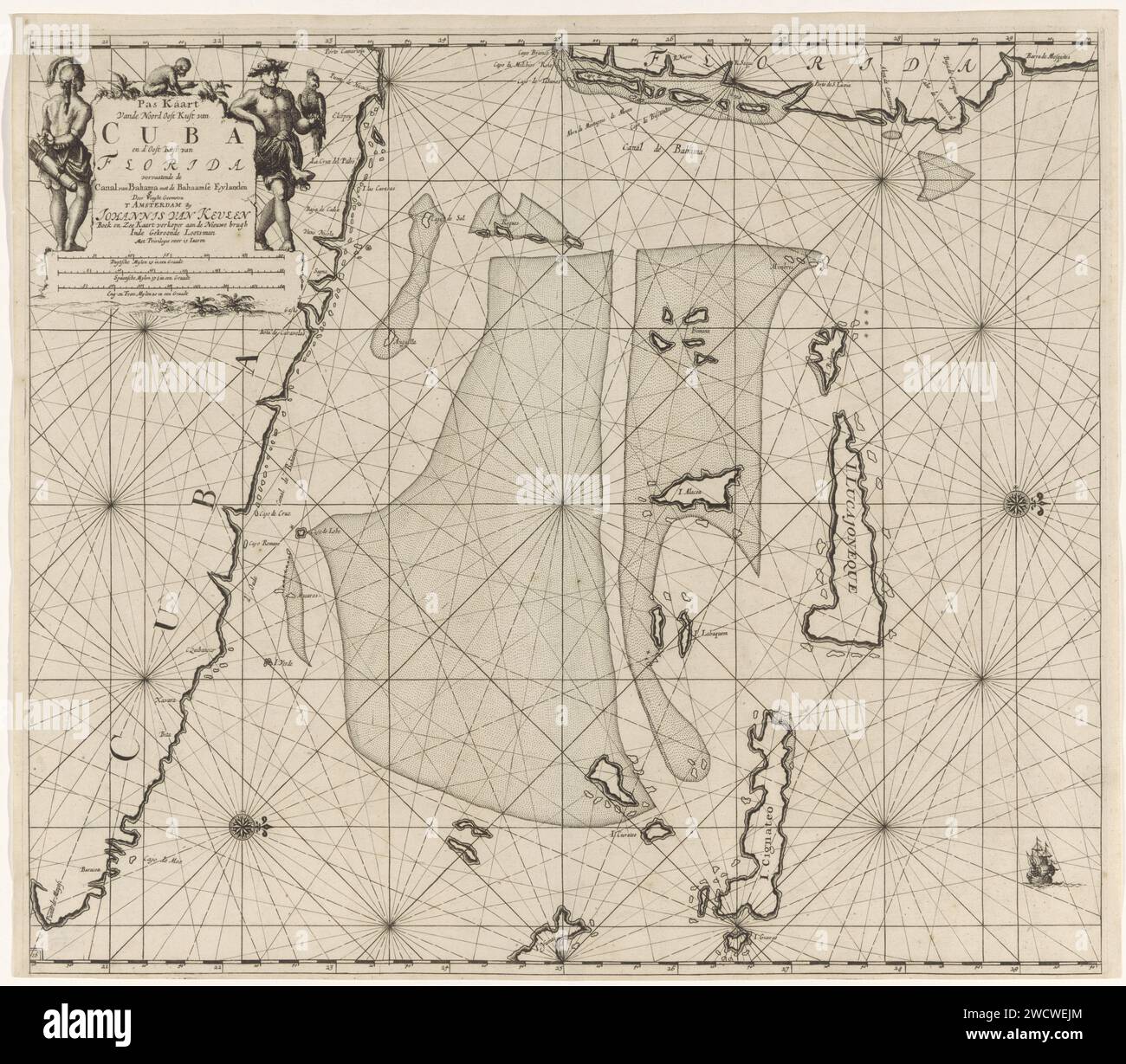 Cuba map 17th century hi-res stock photography and images - Alamy