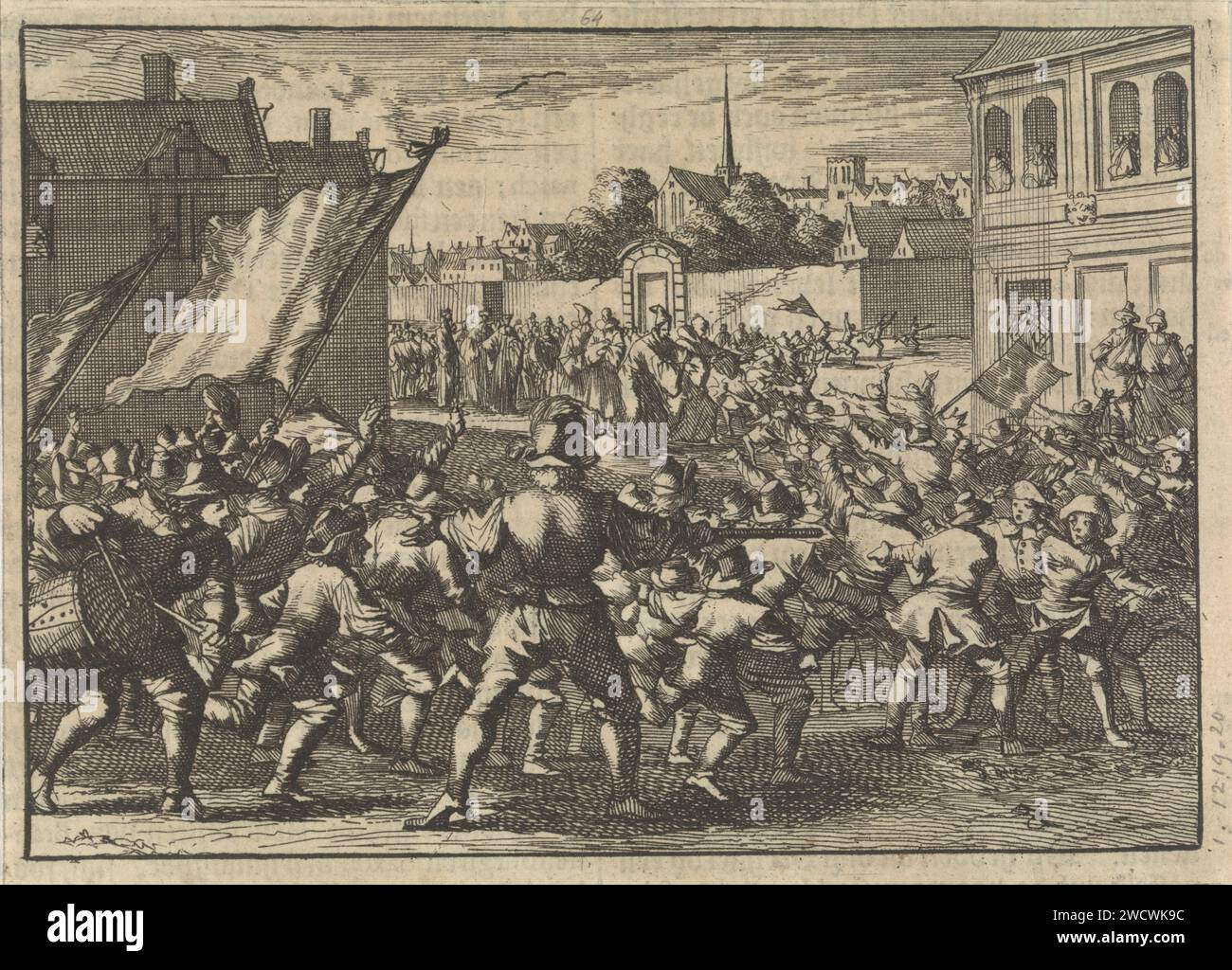 Battle of boys in Chamb in the Paltz, representing the count of Tilly ...