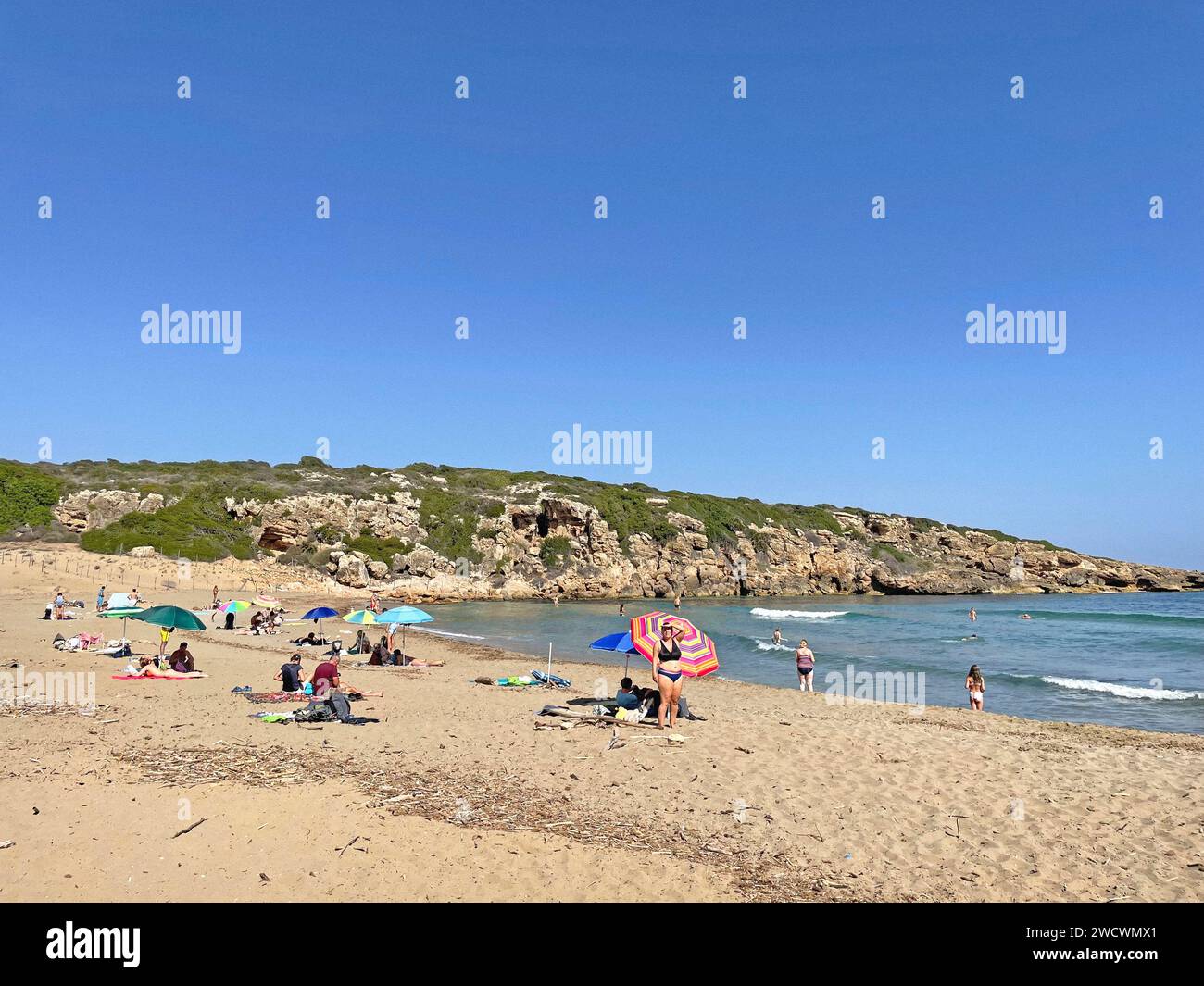 Italy, Sicily, Calamosche beach Stock Photo - Alamy