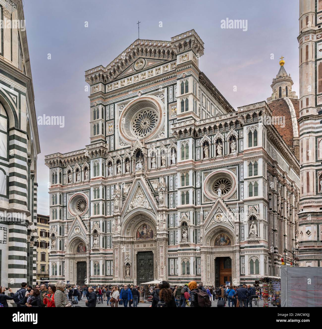 Italy, Toscane, Florence, Cathedral of Saint Mary of the Flower, Cattedrale Santa Maria del Fiore, Duomo di Firenze Stock Photo
