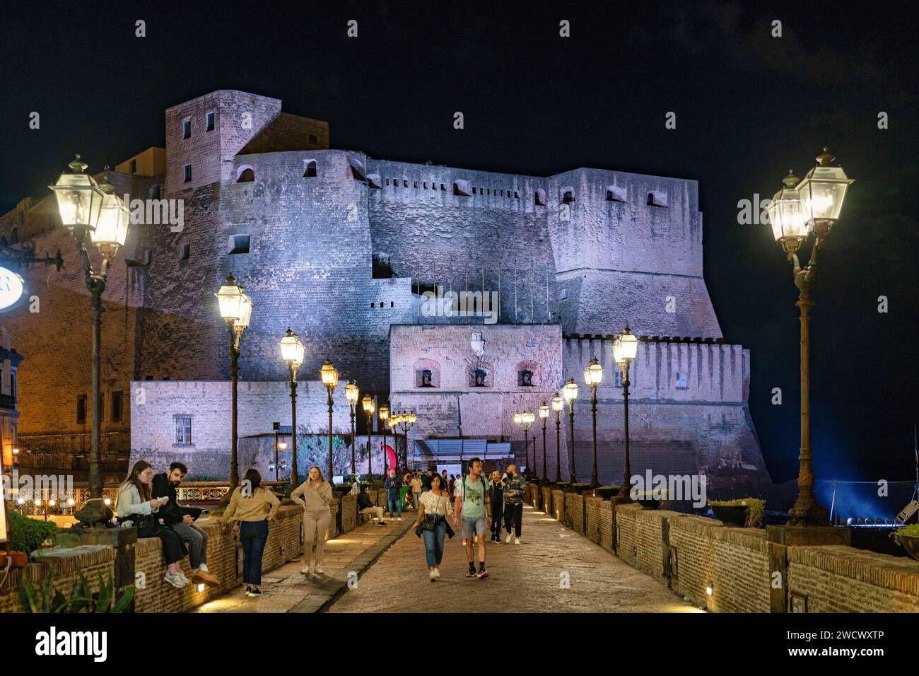 Italy, Campania, Naples, Castel dell'Ovo Stock Photo