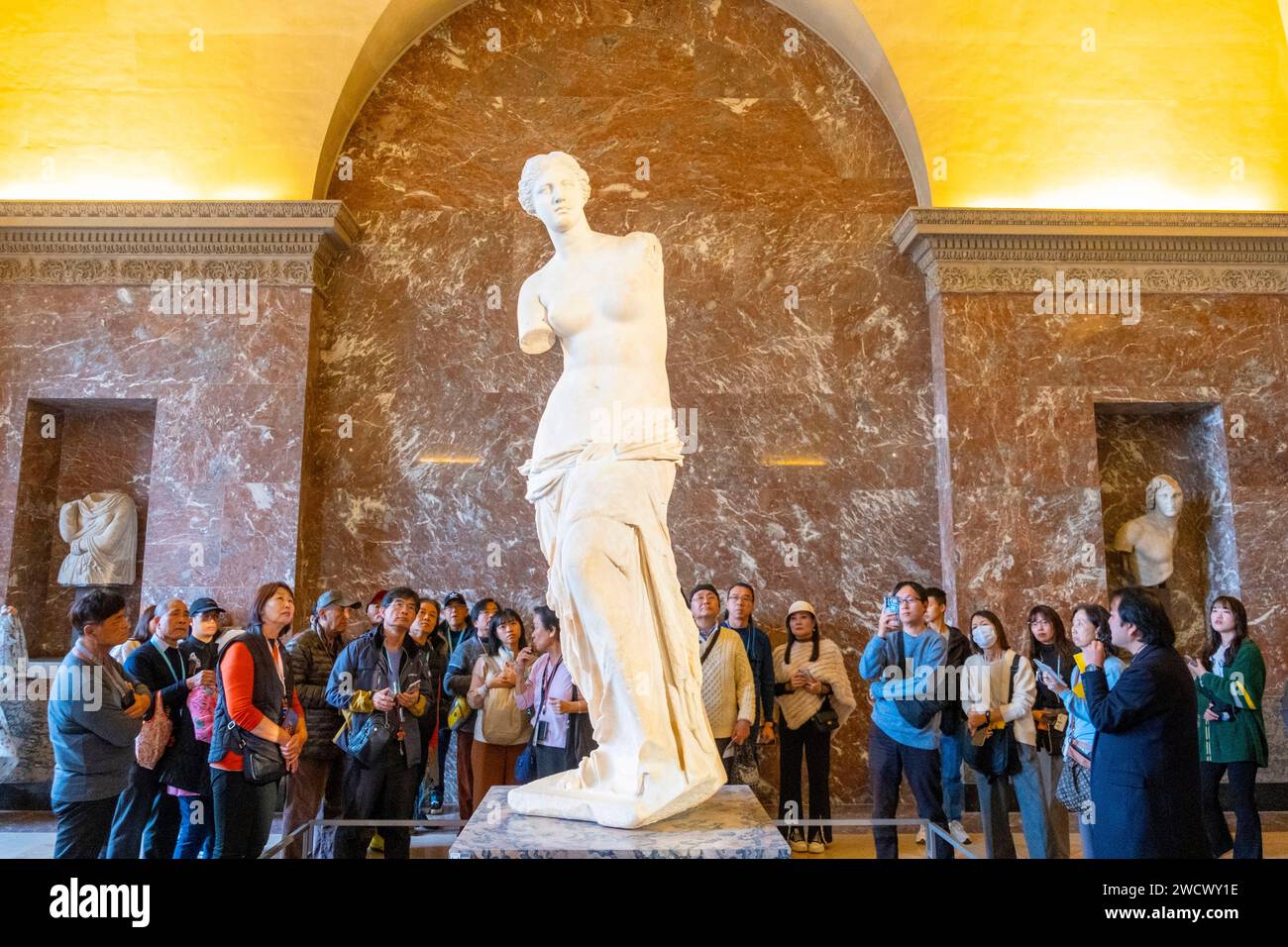 France, Paris, the Louvre museum, Venus de Milo Stock Photo