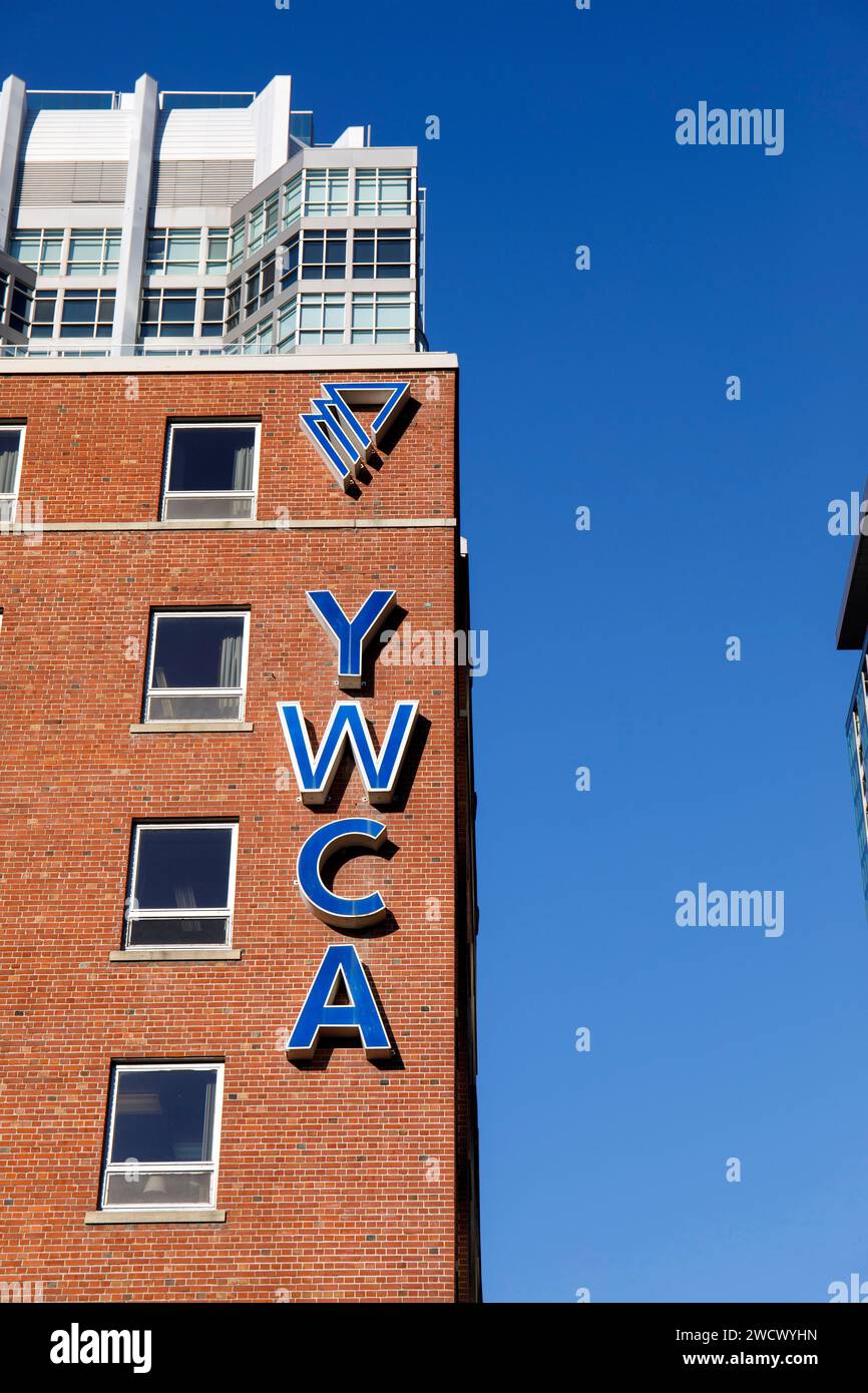 Canada, province of Quebec, Montreal, downtown, boulevard René-Levesque, the YWCA residence, the YWCA of Montrea Stock Photo