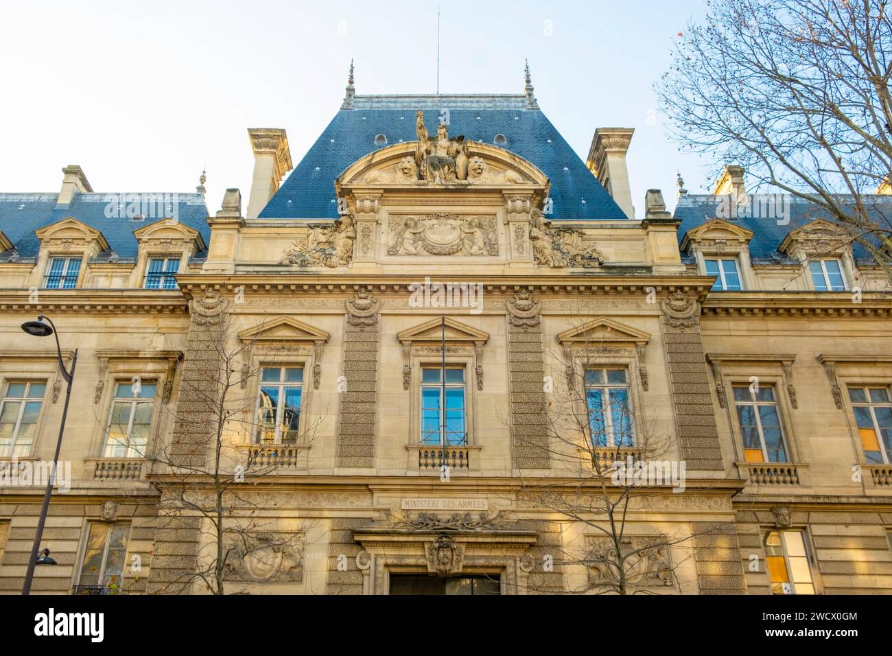 France, Paris, Ilot Saint Germain which houses part of the Ministry of the Armed Forces Stock Photo