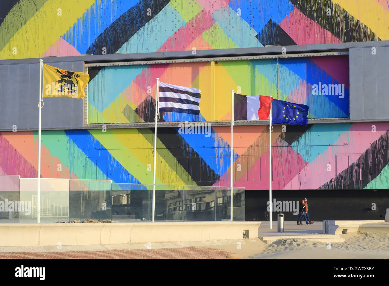 France, Nord, Dunkirk, MalolesBains, waterfront, Kursaal (Palais des