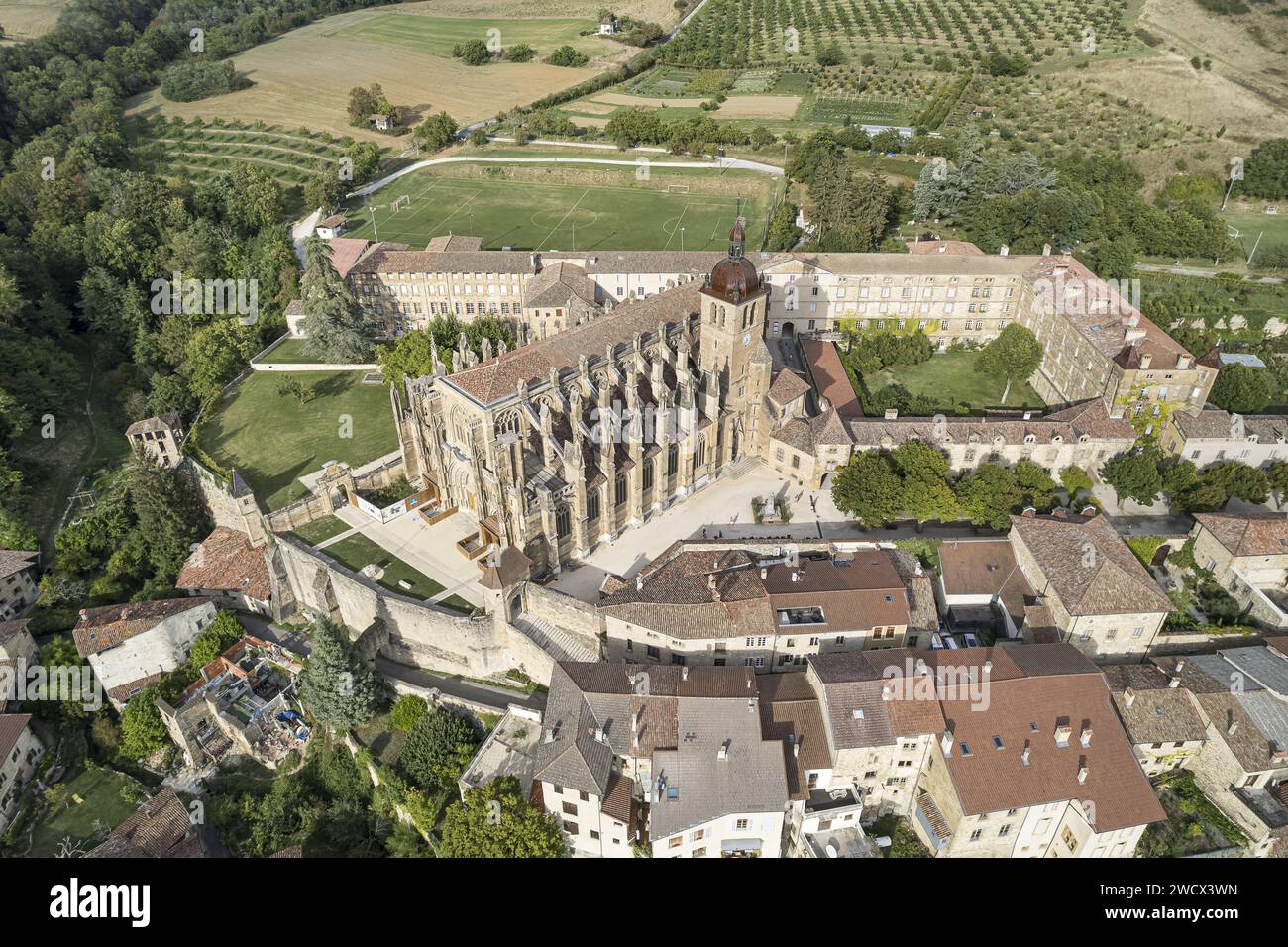 France, Isere, St Antoine l'Abbaye, labelled Les Plus Beaux Villages de