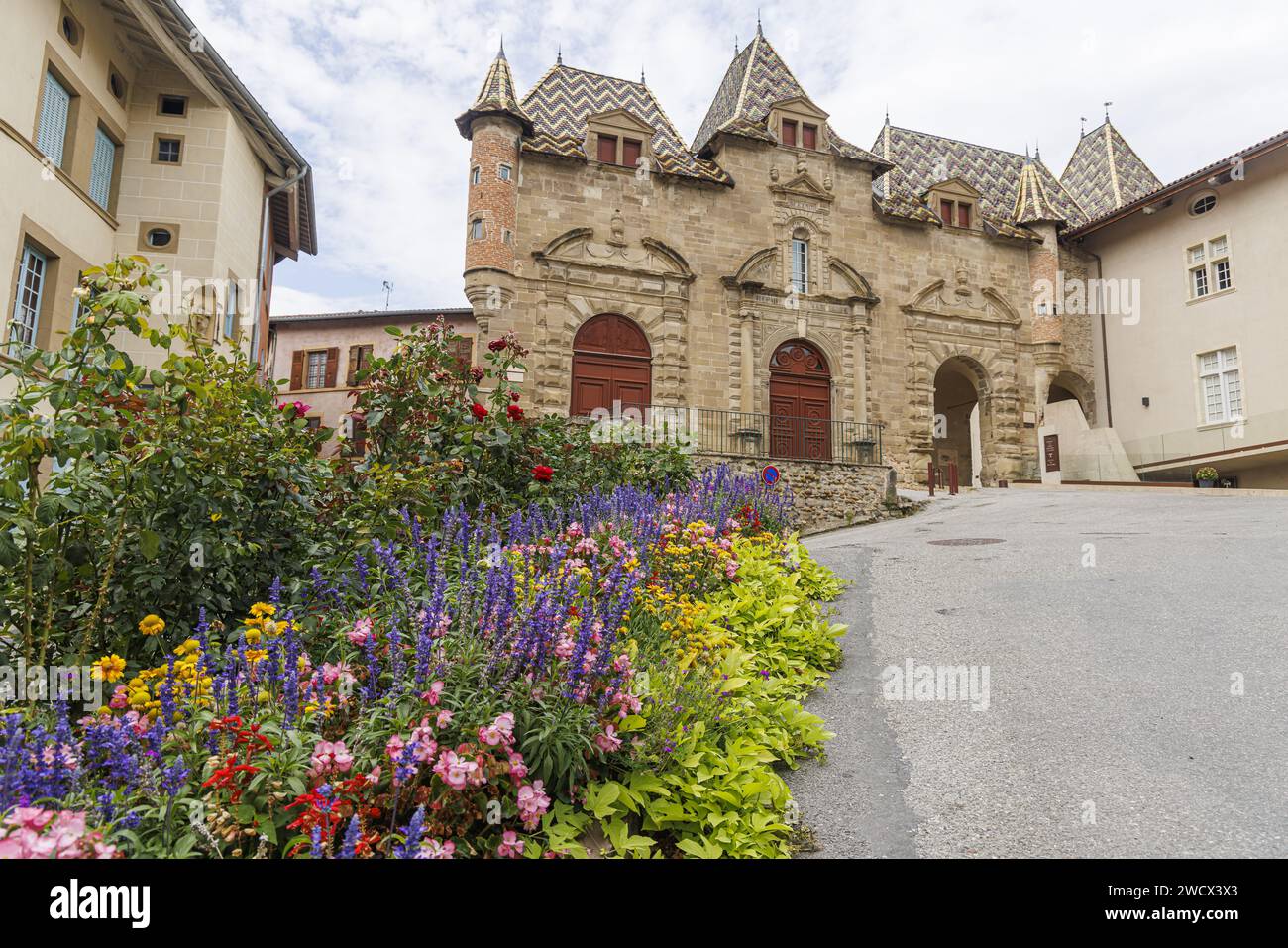 France, Isere, St Antoine l'Abbaye, labelled Les Plus Beaux Villages de