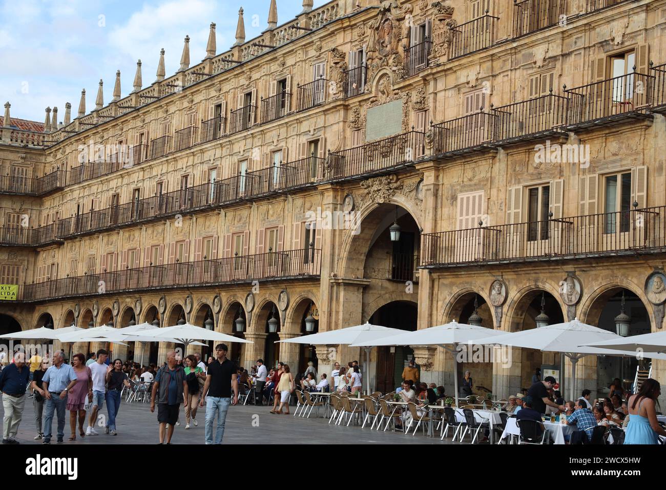 Salamanca. La Plaza Mayor. Spain. La DoradaThe Golden City. Architected by Alberto Churriguera