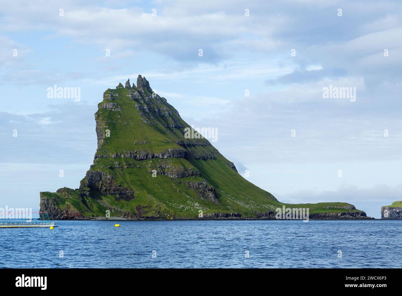 Denmark, Faroe Islands, Vagar island, Tindholmur island Stock Photo - Alamy