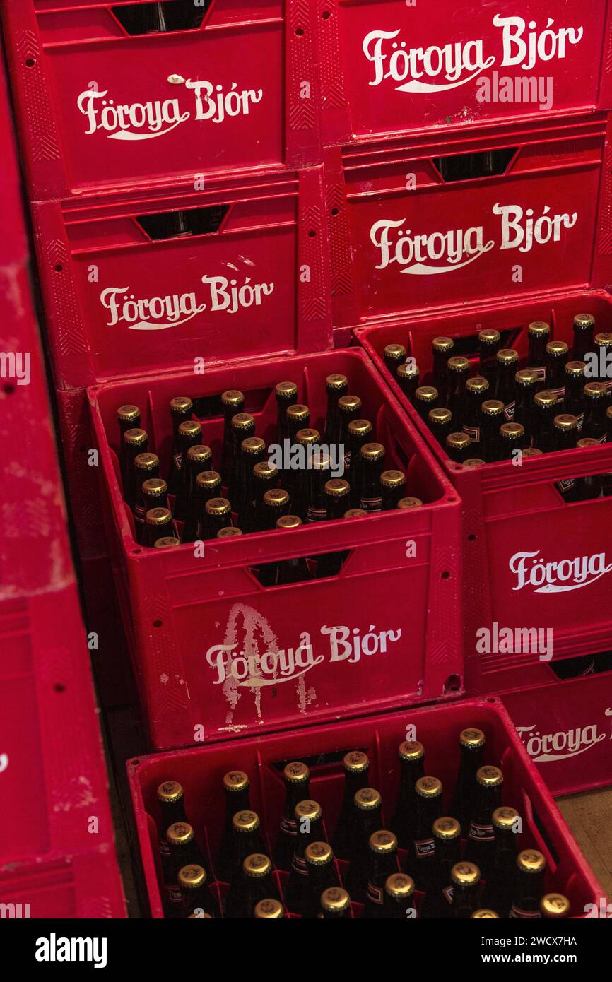 Denmark, Faroe Islands, Borðoy island, Klaksvik, Faroe Islands beer brewery, Foroya Bjor Stock Photo