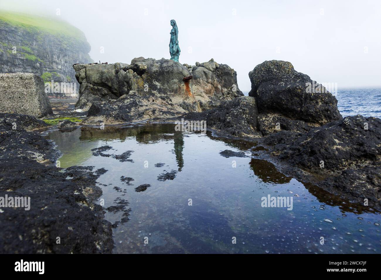 Denmark, Faroe Islands, Kalsoy island, Mikladalur, Kopakonan (The Seal