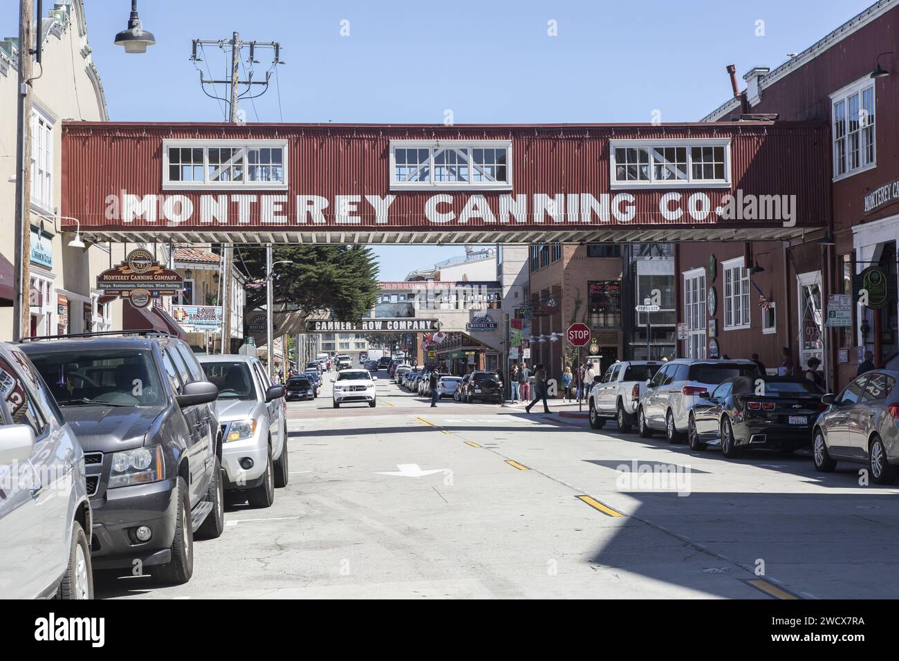 United States, California, Pacific Coast Highway, Monterey, old sardine canneries Stock Photo