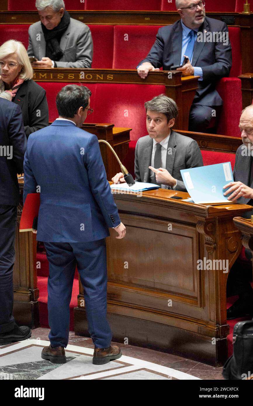 Paris, France. 17th Jan, 2024. French Foreign Minister Stephane