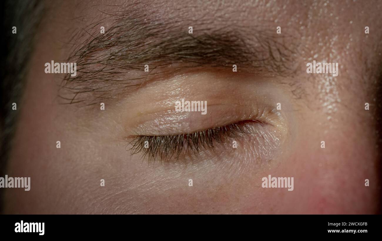 Macro shot brown human eye hi-res stock photography and images - Alamy