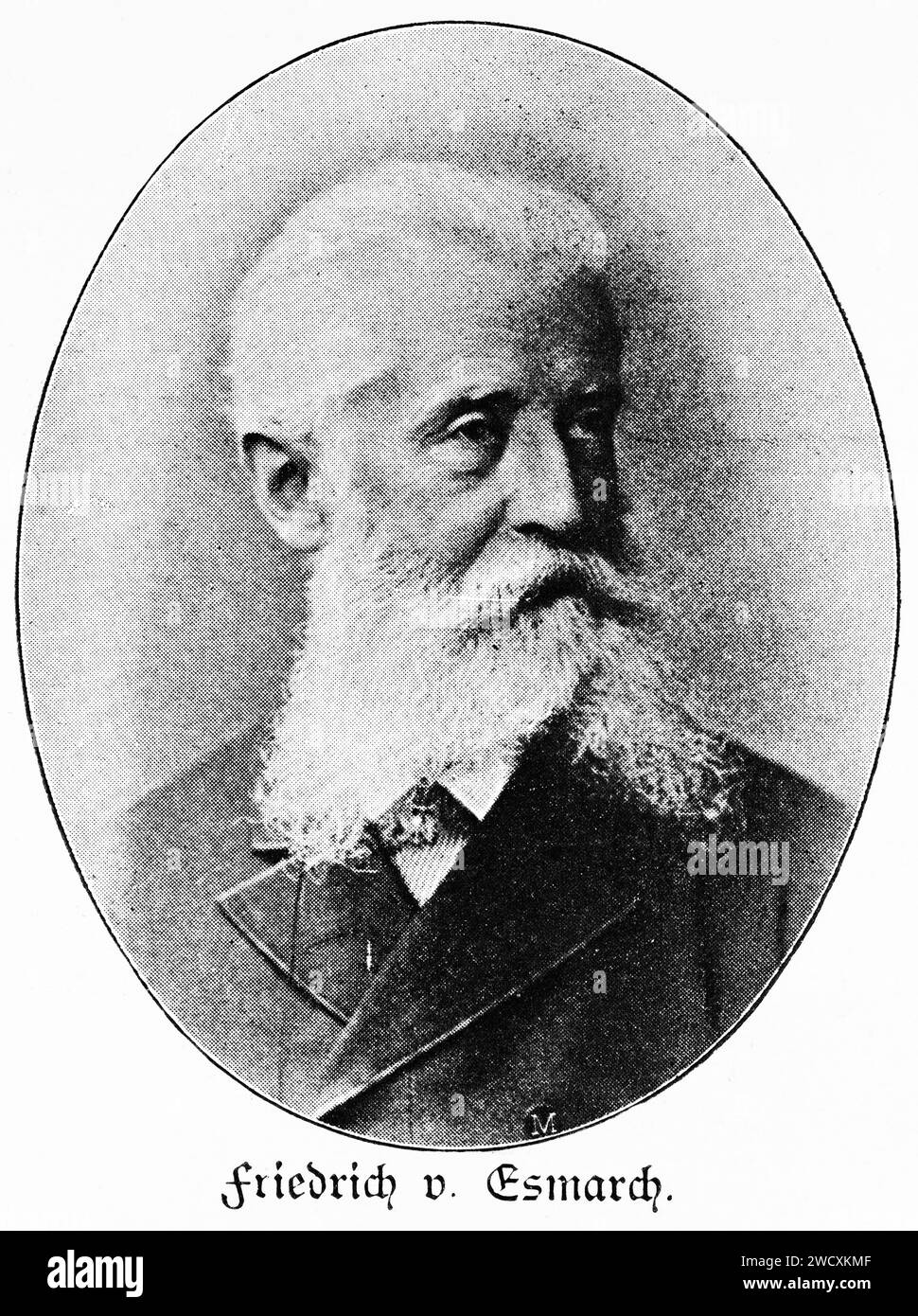 Friedrich von Esmarch, lived 1823 to 1908, born in Tönning, famous surgeon, North Friisia, Schleswig-Holstein, Northern Germany,, Central Europe, Stock Photo