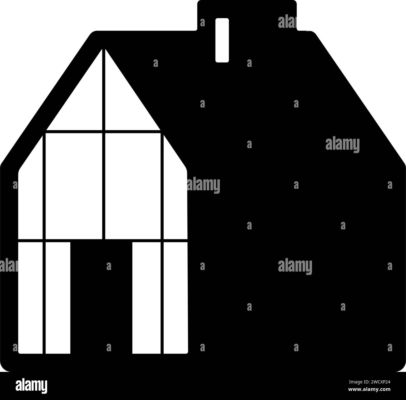 Modern House icon symbol. Flat vector illustration Stock Vector Image ...