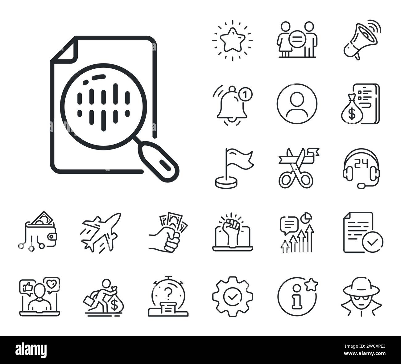 Diagram chart line icon. Analytics graph sign. Salaryman, gender