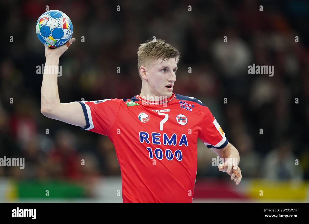 Hamburg, Germany. 17th Jan, 2024. Handball European Championship, Norway Portugal, Main Round