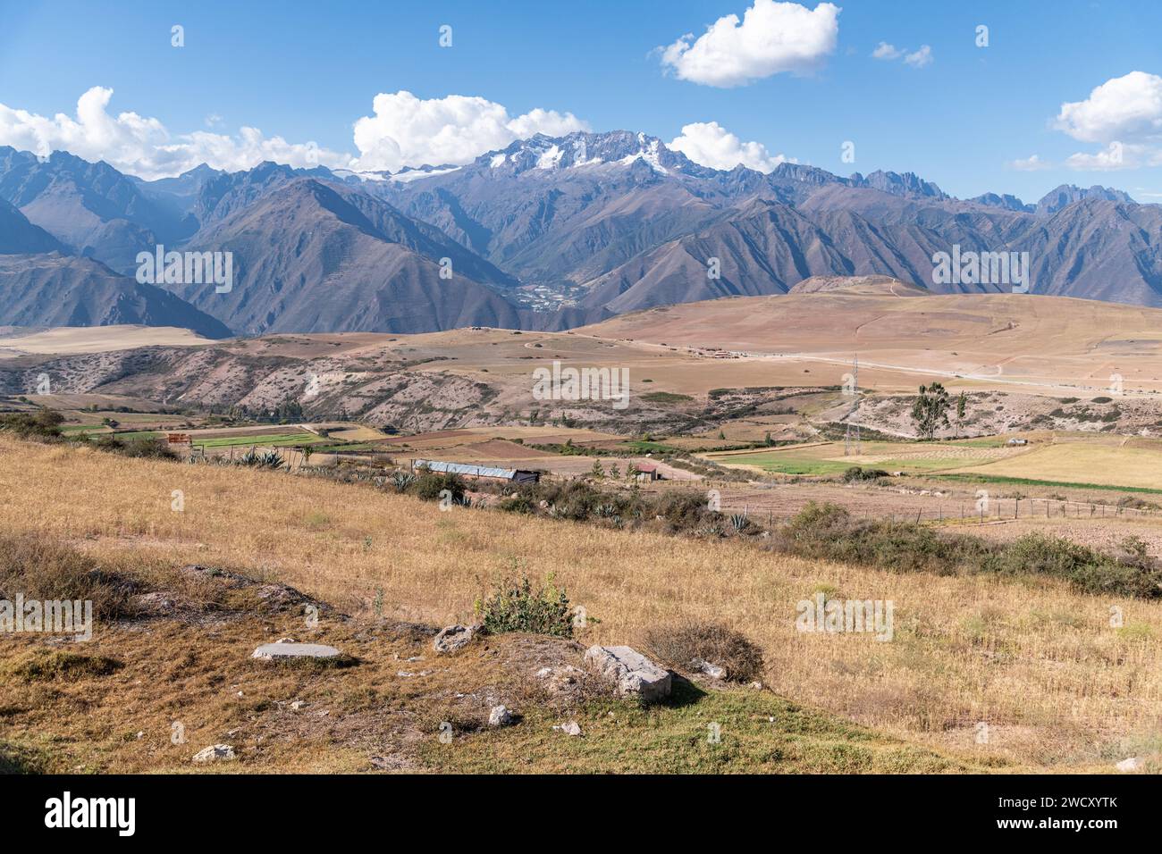 Andes mountains peru view maras hi-res stock photography and images - Alamy