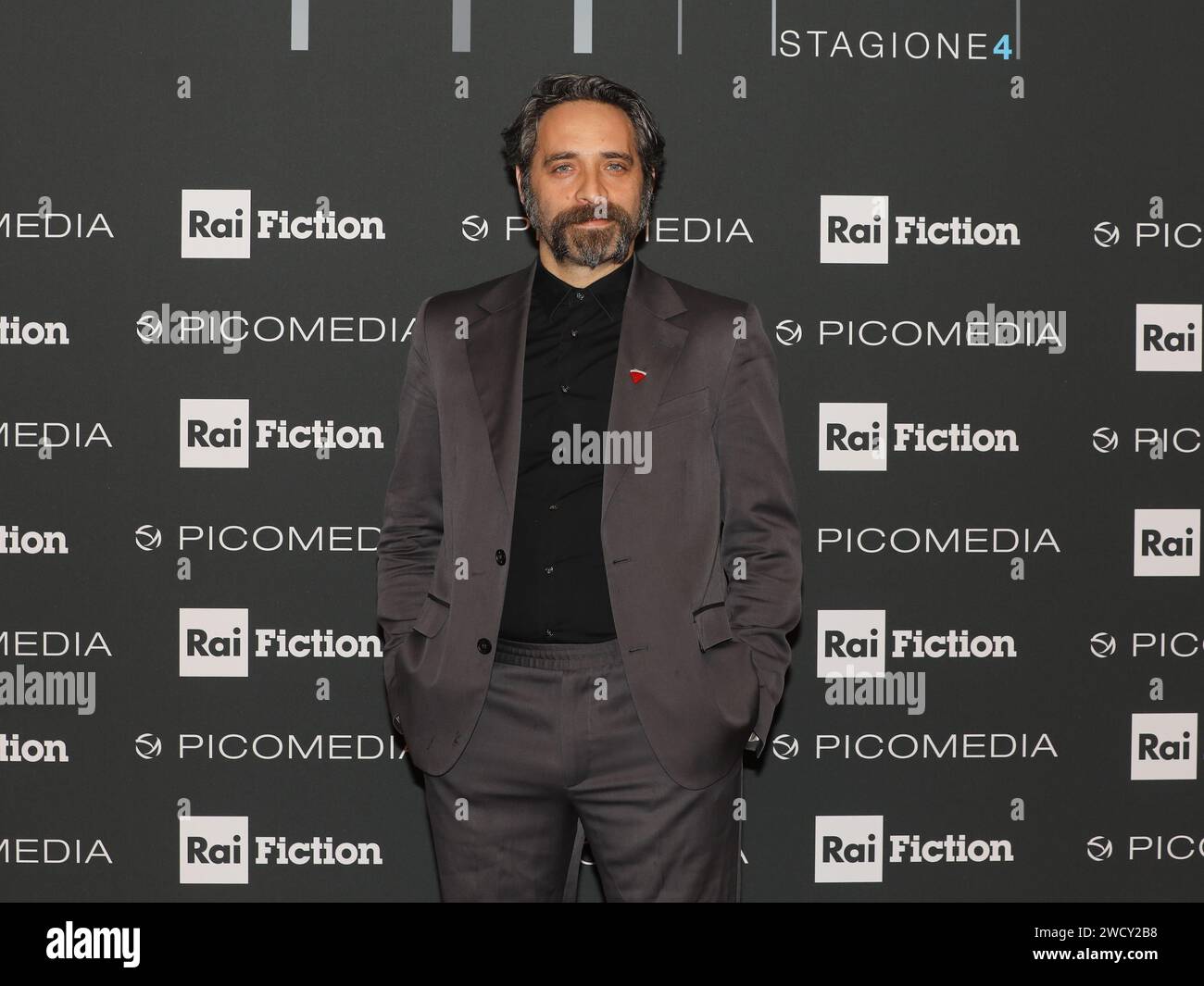 Naples, Italy. 17th Jan, 2024. Naples, Rai center, photocall for the TV series 'Mare Fuori 4'. In the photo: Antonio De Matteo Credit: Independent Photo Agency/Alamy Live News Stock Photo