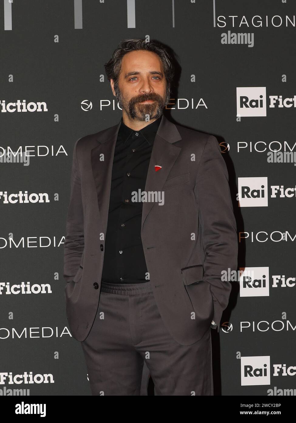 Naples, Italy. 17th Jan, 2024. Naples, Rai center, photocall for the TV series 'Mare Fuori 4'. In the photo: Antonio De Matteo Credit: Independent Photo Agency/Alamy Live News Stock Photo