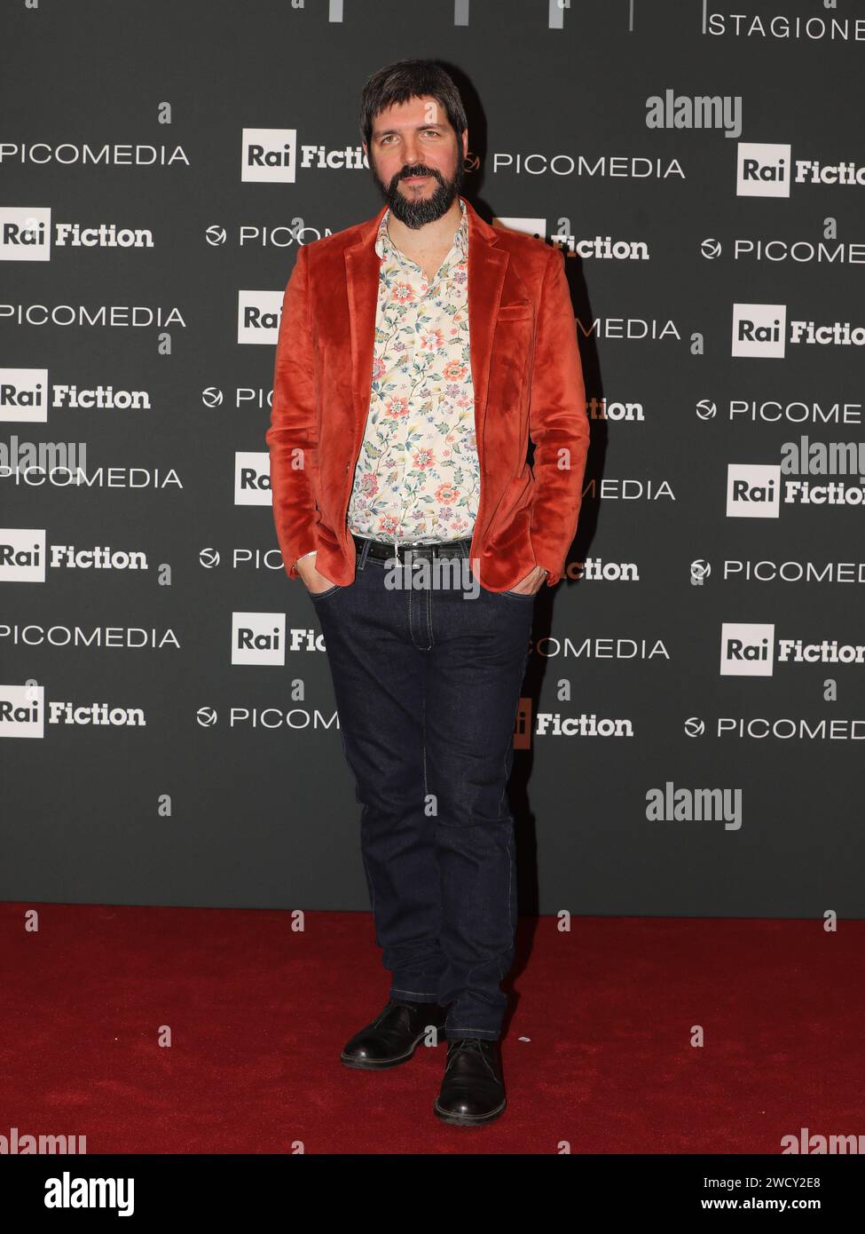 Naples, Italy. 17th Jan, 2024. Naples, Rai center, photocall for the TV series 'Mare Fuori 4'. In the photo: Ivan Silvestrini Credit: Independent Photo Agency/Alamy Live News Stock Photo