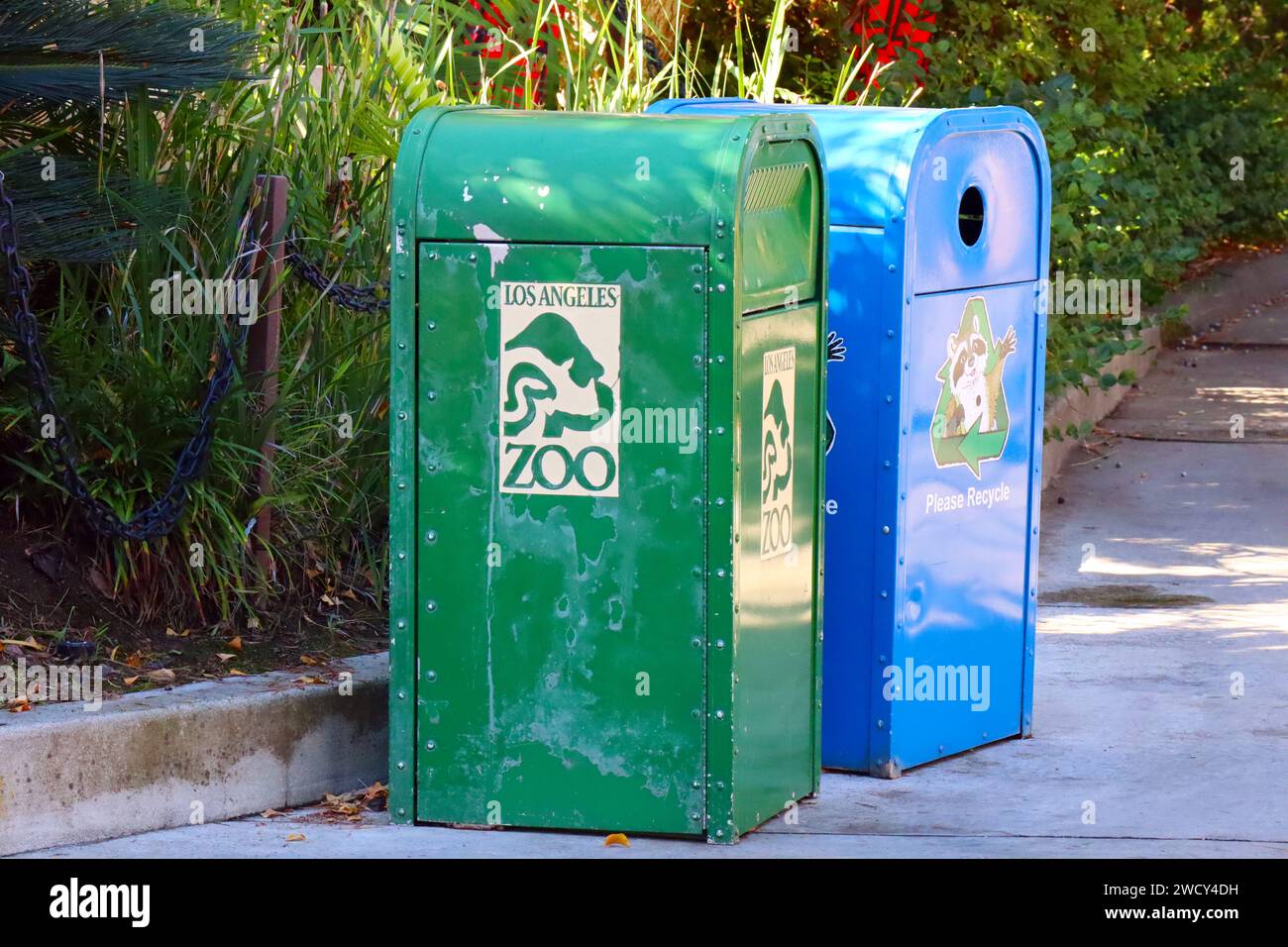 Los Angeles, California Detail of the Los Angeles Zoo and Botanical