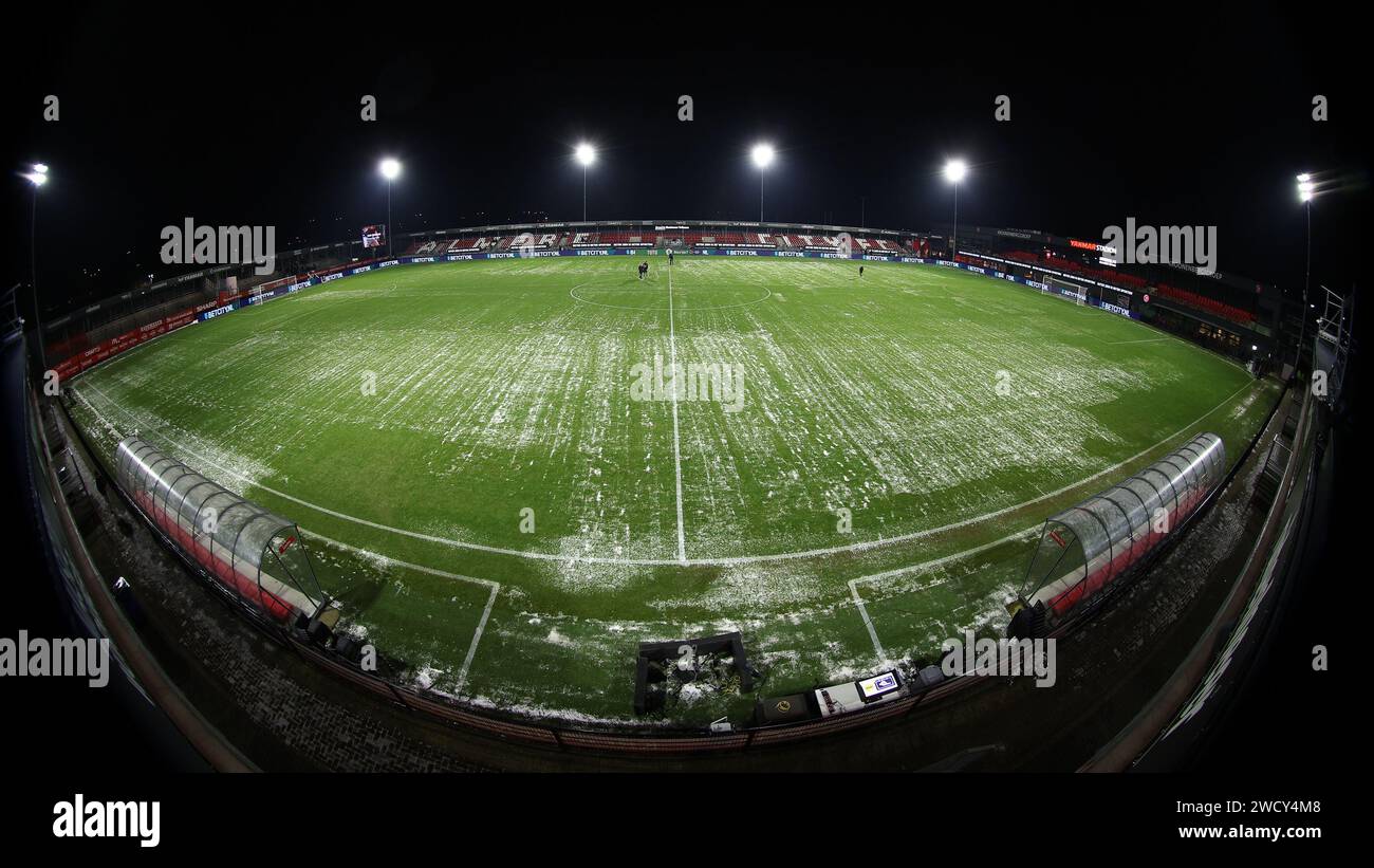 Almere, Netherlands. 17th Jan, 2024. ALMERE, 17012024, Yanmar stadium, season 2023/2024 Dutch Almere, Netherlands. 17th Jan, 2024. ALMERE, 17012024, Yanmar stadium, season 2023/2024 Dutch