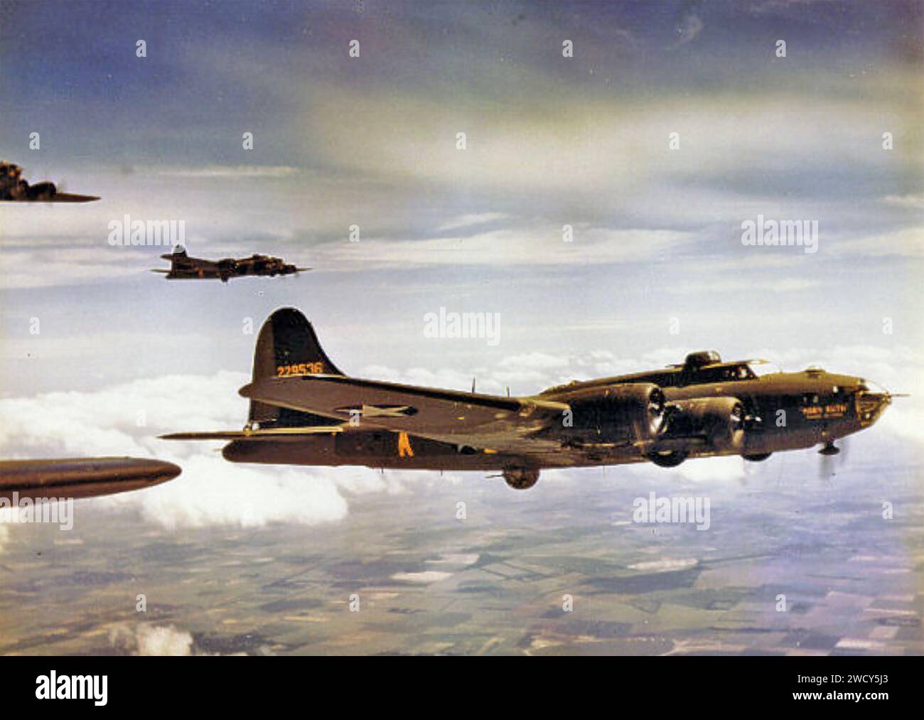 BOEING B-17 Flying Fortresses about 1944 Stock Photo