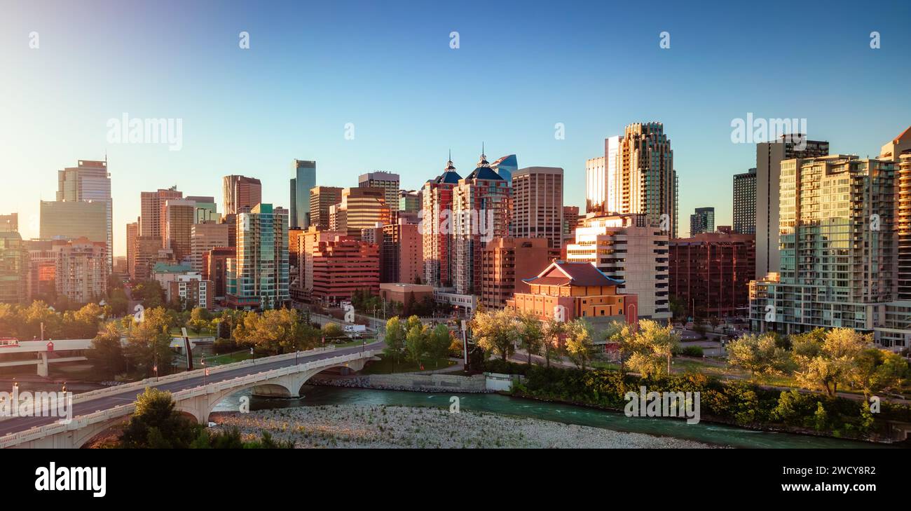 Aerial calgary city skyline buildings hi-res stock photography and ...