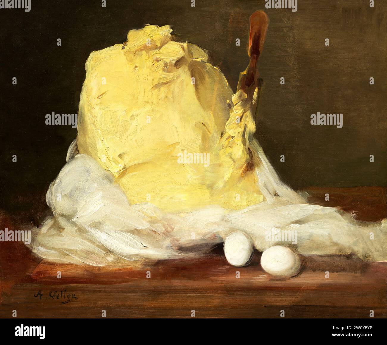 Antoine Vollon - Mound of Butter - National Gallery of Art Stock Photo