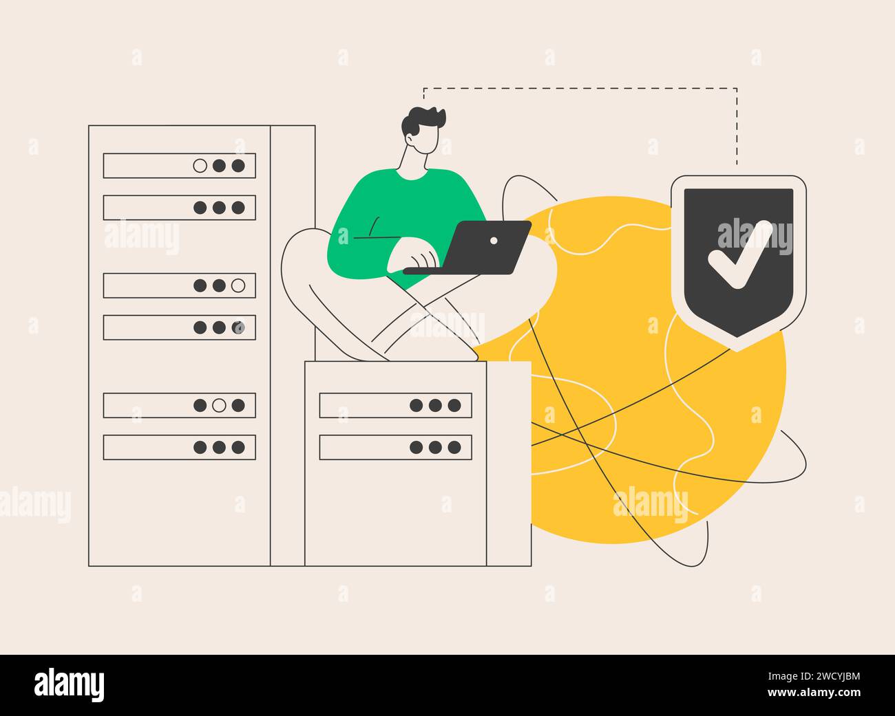 Proxy server abstract concept vector illustration Stock Vector Image ...